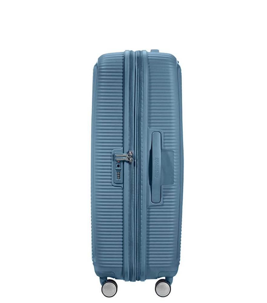 Большой чемодан American Tourister 32G*51003 Soundbox Spinner (77 см) - 	Stone Blue