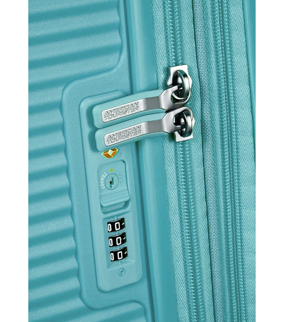 Малый чемодан American Tourister 32G*61001 Soundbox Spinner (55 см) ~ручная кладь~