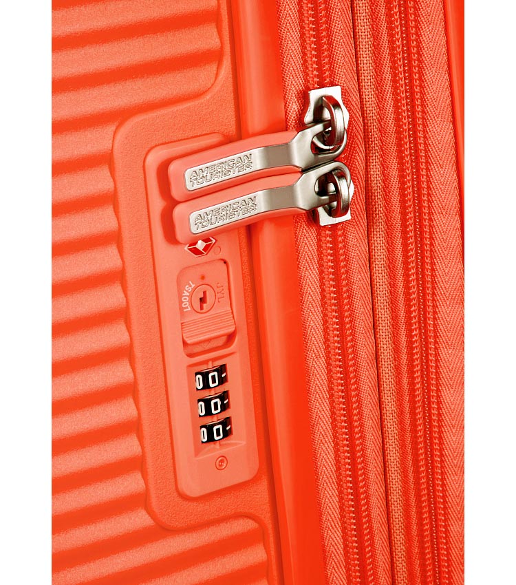 Малый чемодан American Tourister 32G*66001 Soundbox Spinner (55 см) ~ручная кладь~