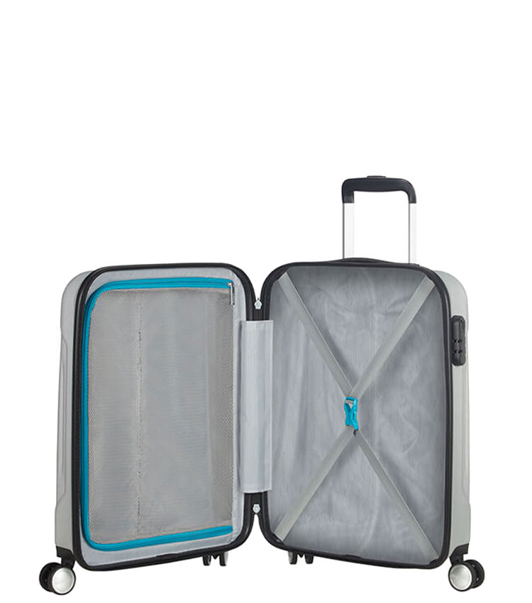 Малый чемодан American Tourister Tracklite 34G*25001 (55 см) Silver ~ручная кладь~