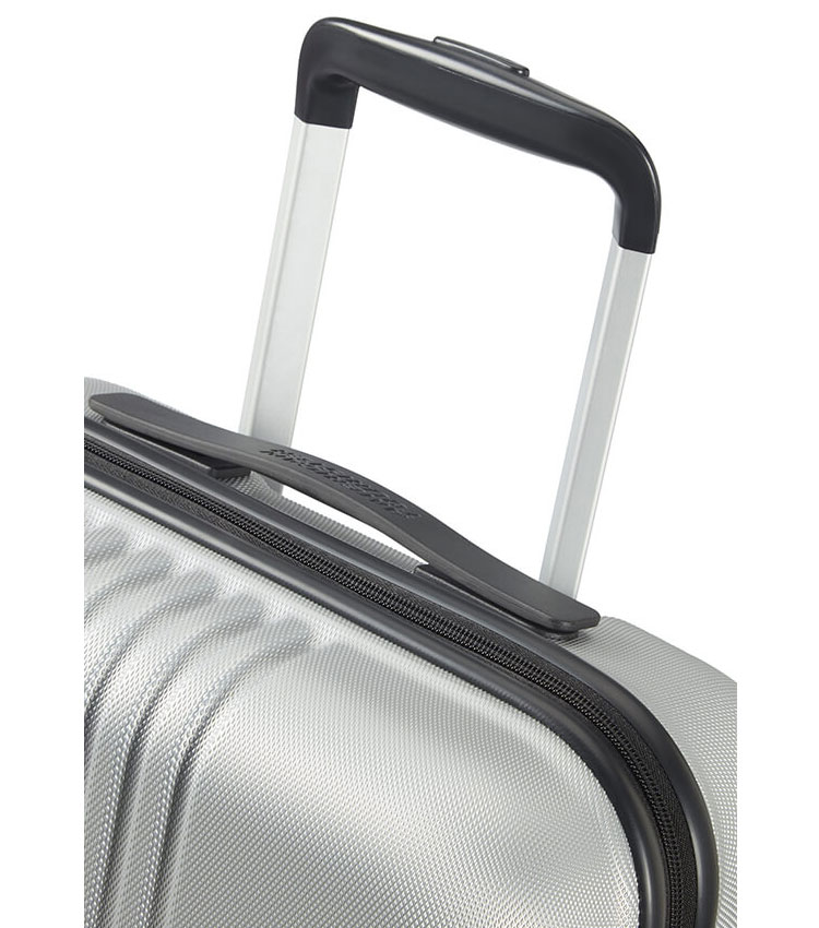 Малый чемодан American Tourister Tracklite 34G*25001 (55 см) Silver ~ручная кладь~
