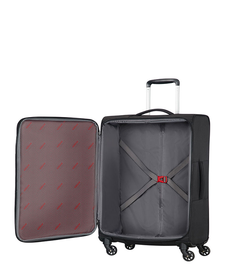 Малый чемодан American Tourister Litewing 38G*09002 - Volcanic Black ~ручная кладь~