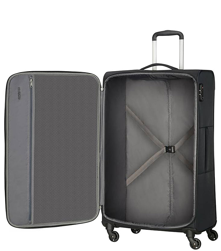 Большой чемодан American Tourister Sunrace 82G*11904 (80 см) - Blue/Black