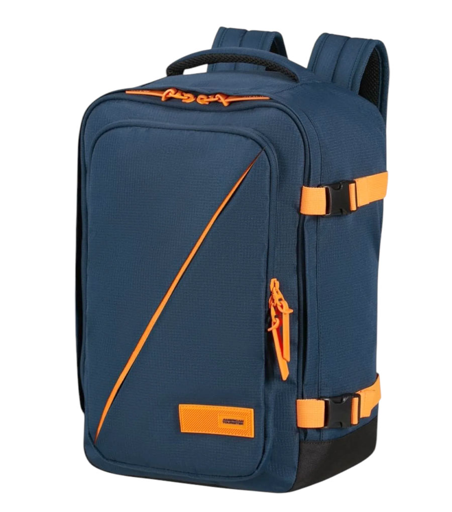 Рюкзак American Tourister TAKE2CABIN 91G*41004 - 
navy orange ~ручная кладь~