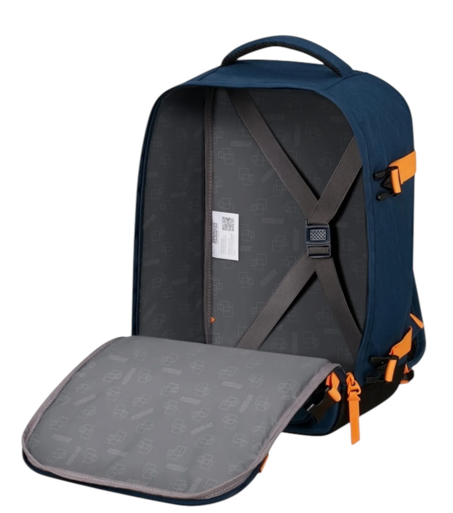Рюкзак American Tourister TAKE2CABIN 91G*41004 - 
navy orange ~ручная кладь~
