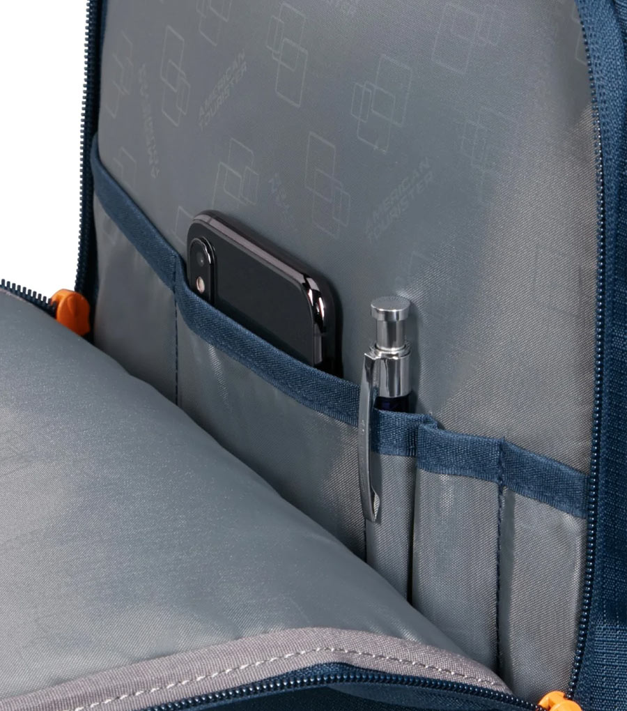 Рюкзак American Tourister TAKE2CABIN 91G*41005 - 
Navy Orange ~Ручная кладь~