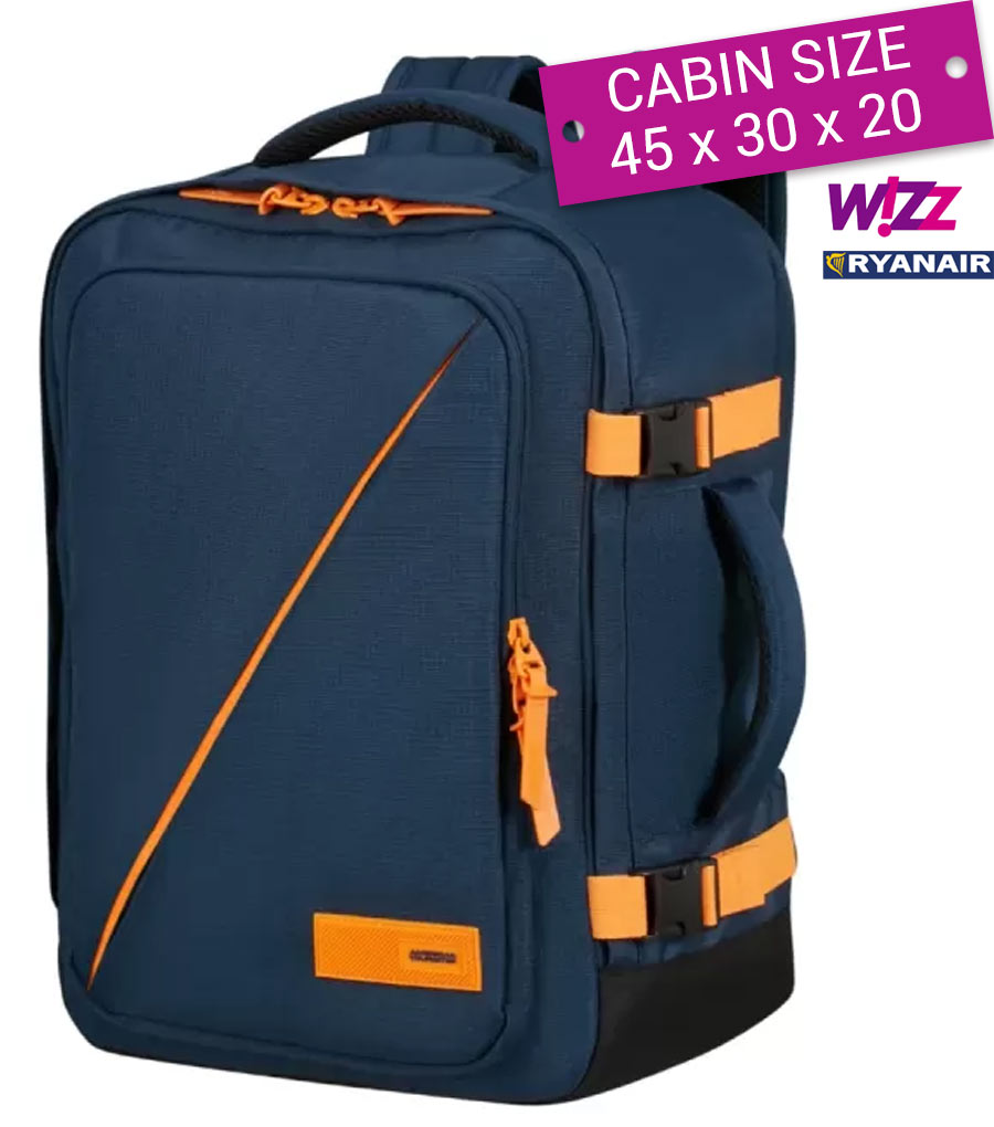 Рюкзак American Tourister TAKE2CABIN 91G*41009 - 
navy orange ~ручная кладь~