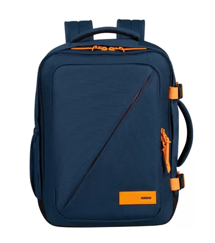 Рюкзак American Tourister TAKE2CABIN 91G*41009 - 
navy orange ~ручная кладь~