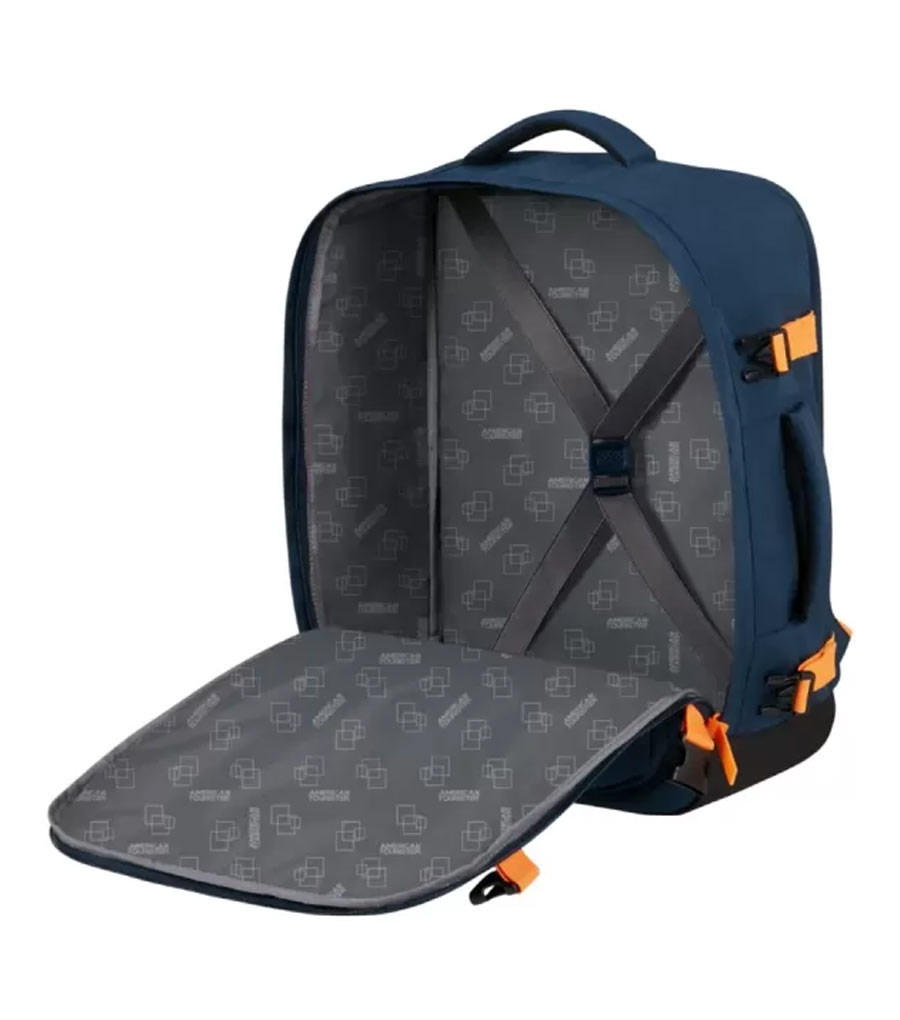 Рюкзак American Tourister TAKE2CABIN 91G*41009 - 
navy orange ~ручная кладь~