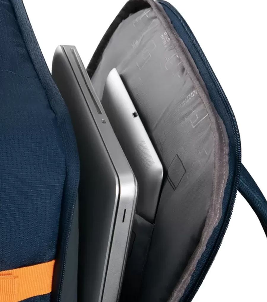 Рюкзак American Tourister TAKE2CABIN 91G*41009 - 
navy orange ~ручная кладь~