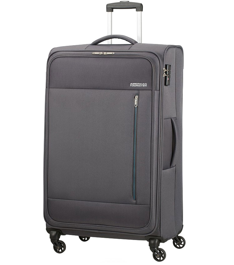Большой чемодан American Tourister Heat Wave 95G*08004 (80 см) Charcoal grey
