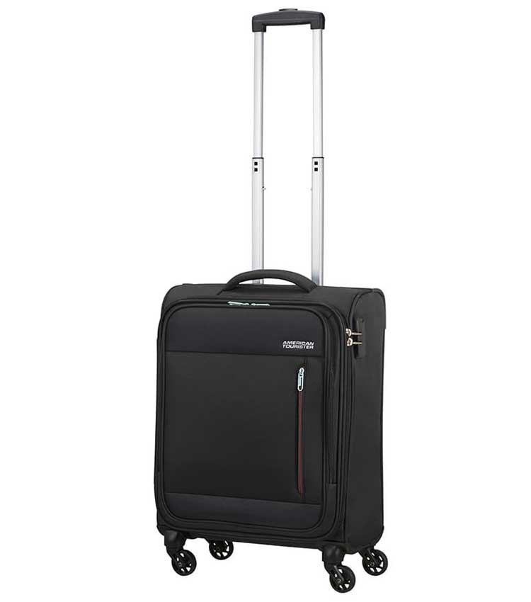 Малый чемодан American Tourister Heat Wave 95G*09002 (55 см) ~ручная кладь~ Jet Black