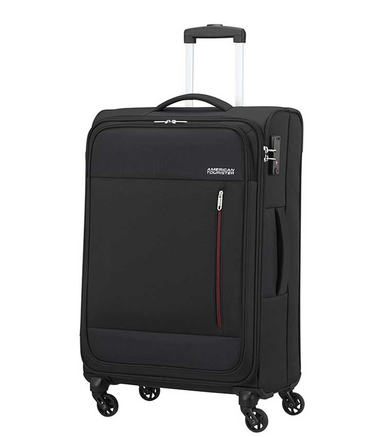 Средний чемодан American Tourister Heat Wave 95G*09003 (68 см) - Jet Black
