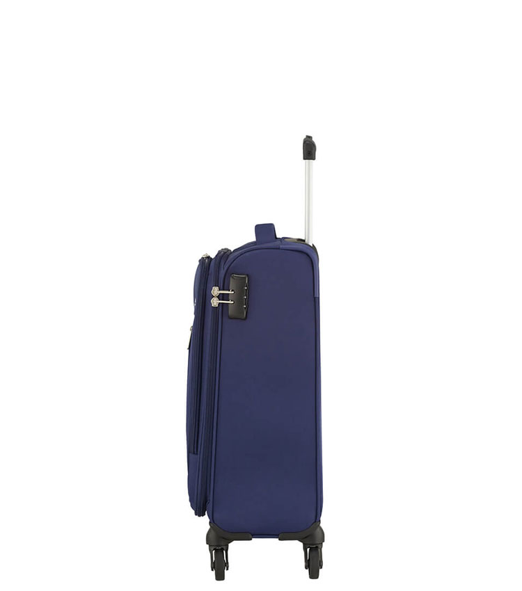 Малый чемодан American Tourister Heat Wave 95G*41002 (55 см) 	Combat Navy ~ручная кладь~