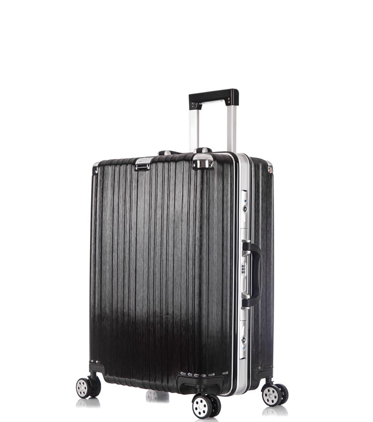 Малый чемодан спиннер Lcase Abu Dhabi black (58 см)