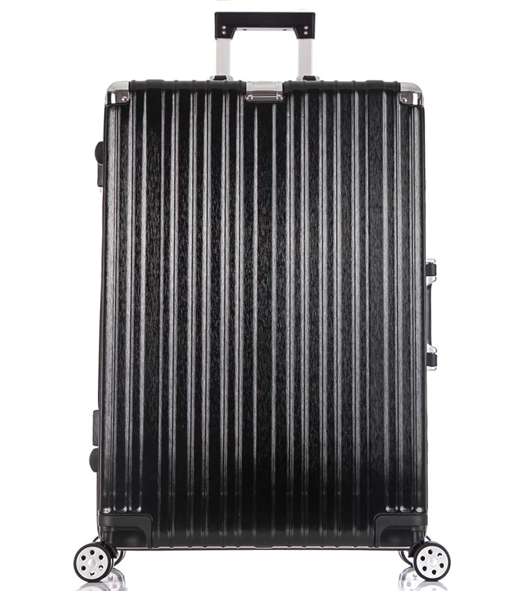 Большой чемодан спиннер Lcase Abu Dhabi black (78 см)