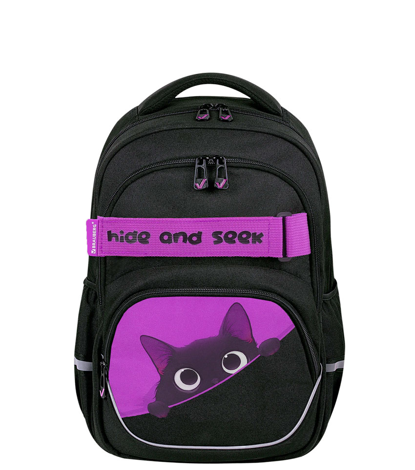 Рюкзак для девочек Brauberg Motion Black cat