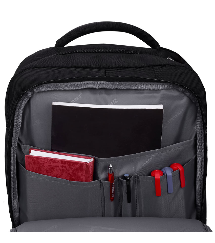 Рюкзак Brauberg Functional Solid black