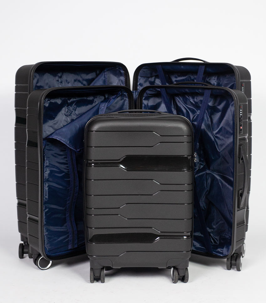 Средний чемодан Belchem bokal black -M- (68 см)