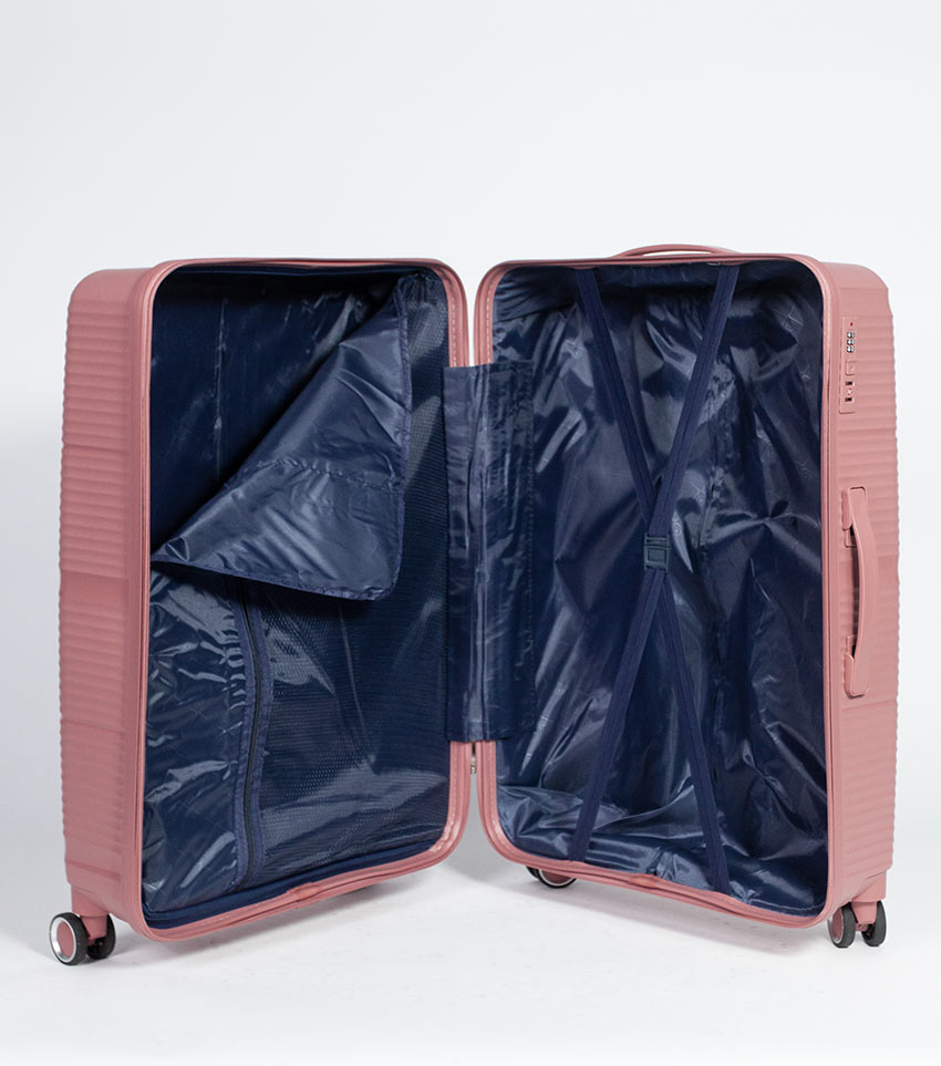 Большой чемодан Belchem diagonal pink -L- (74 см)