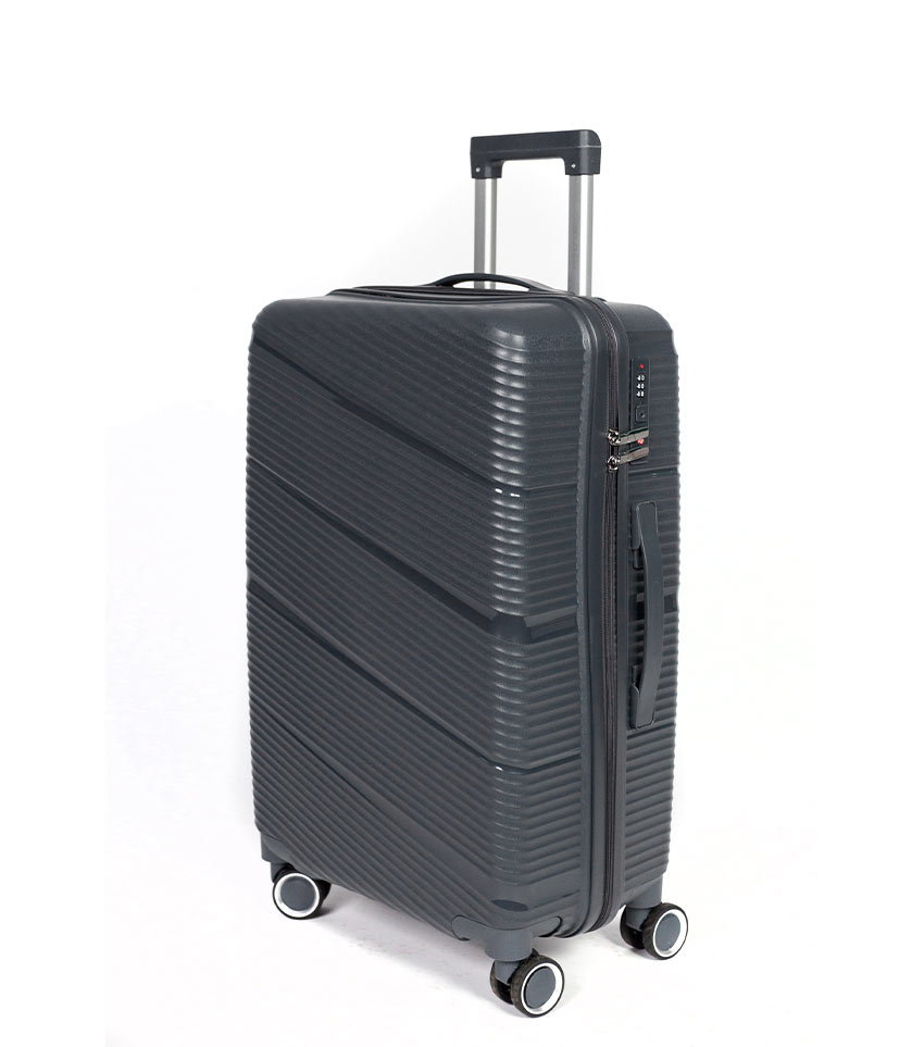 Средний чемодан Belchem diagonal dark grey -M- (65 см)