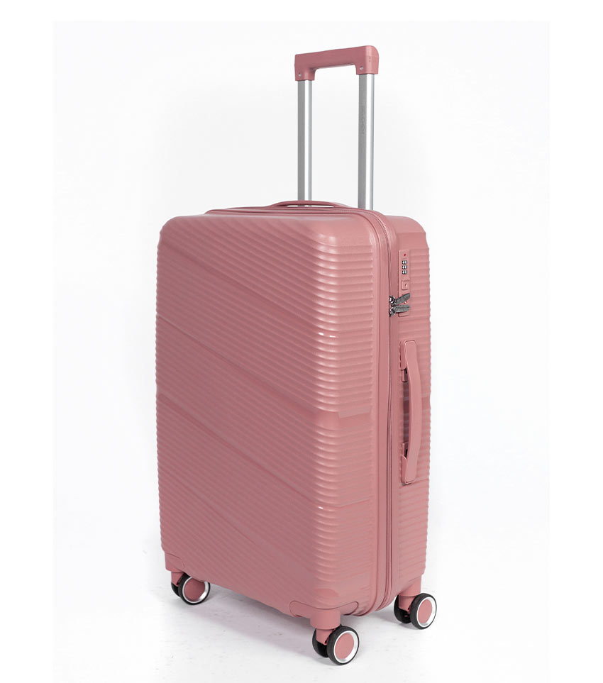 Средний чемодан Belchem diagonal pink -M- (65 см)