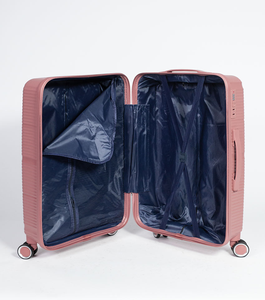 Средний чемодан Belchem diagonal pink -M- (65 см)