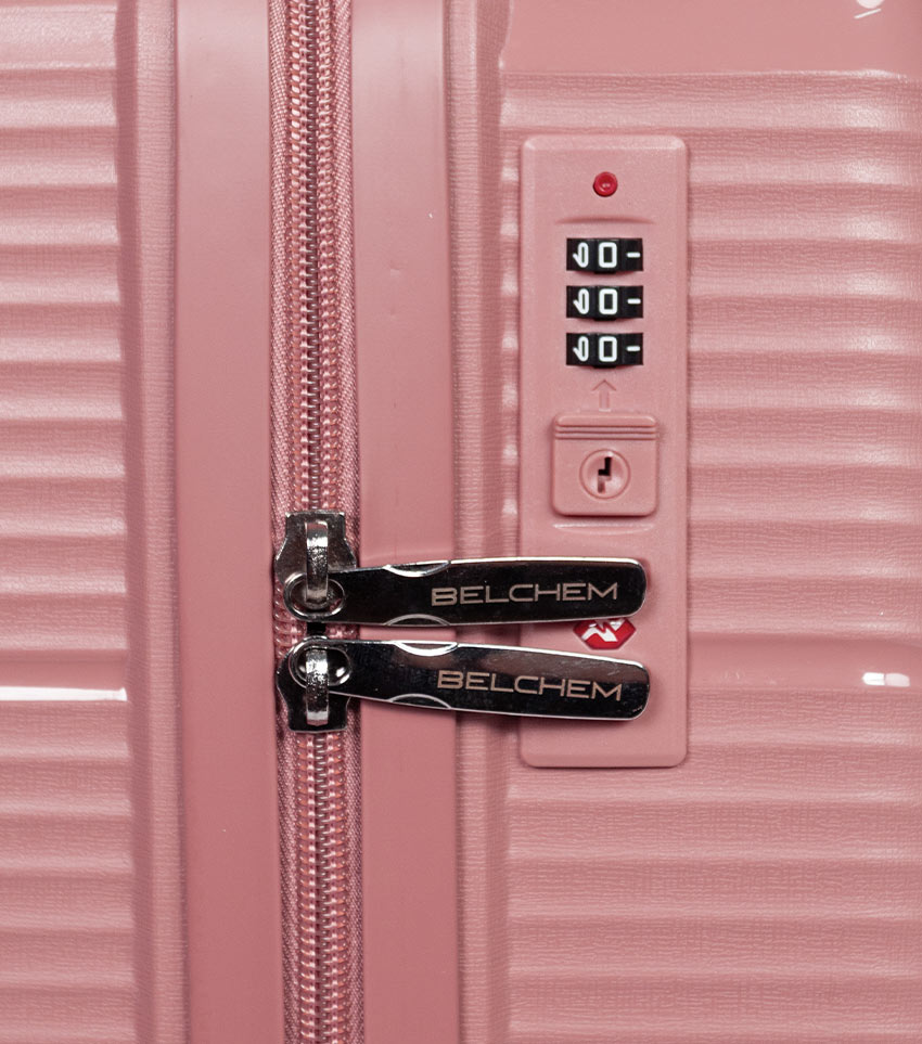 Большой чемодан Belchem diagonal pink -L- (74 см)