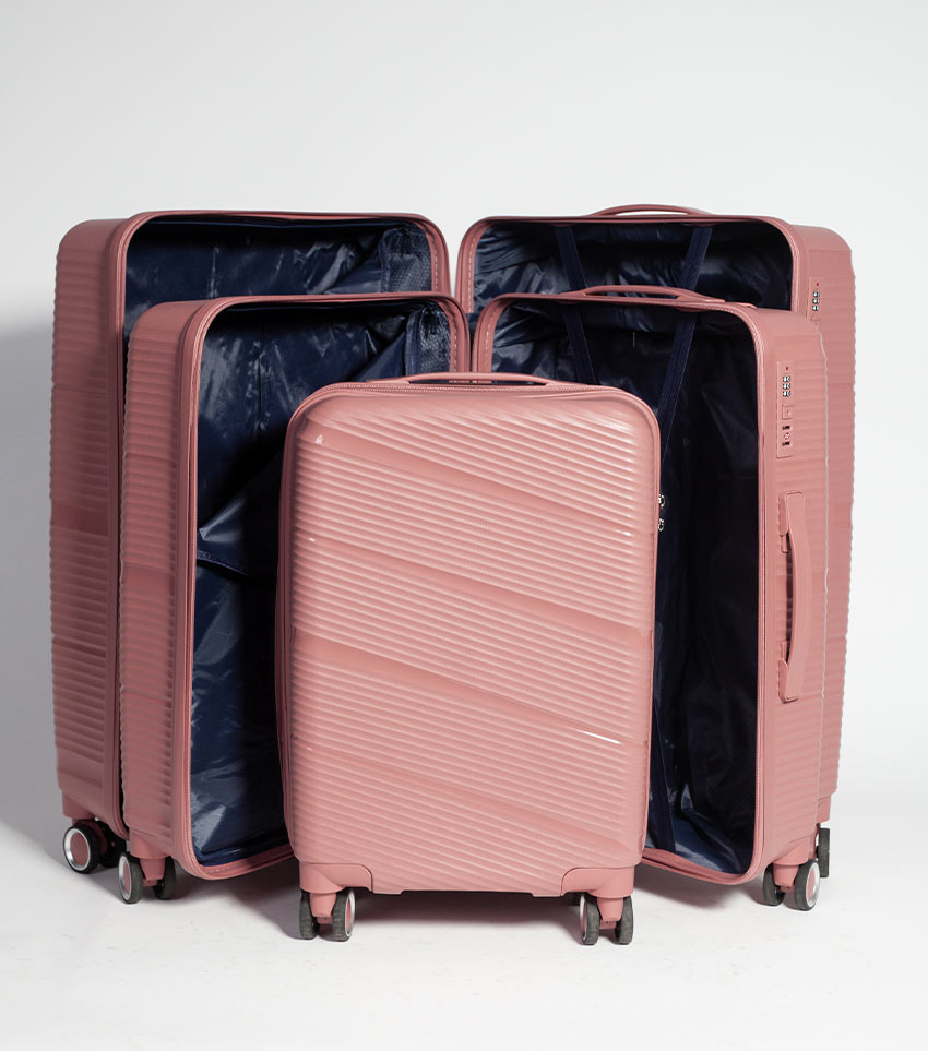 Большой чемодан Belchem diagonal pink -L- (74 см)