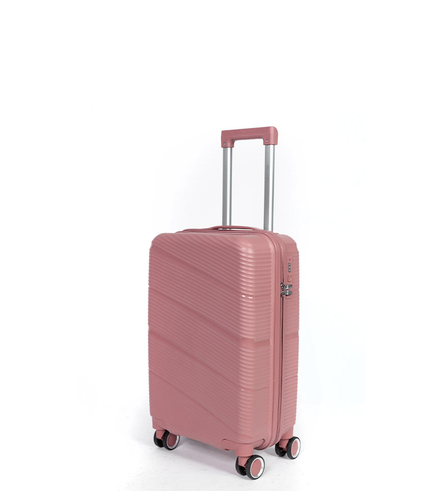 Малый чемодан Belchem diagonal pink -S- (56 см) ~ручная кладь~