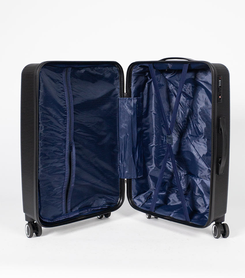 Средний чемодан Belchem line black -M- (68 см)