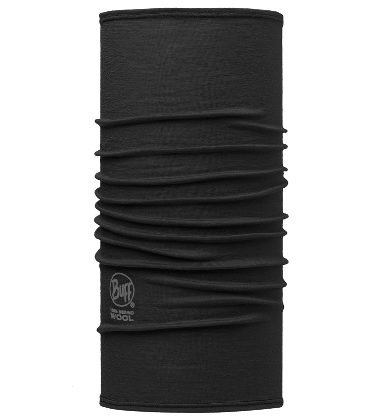 Шарф-труба Buff Wool Lightweight Merino SlimFit solid-black