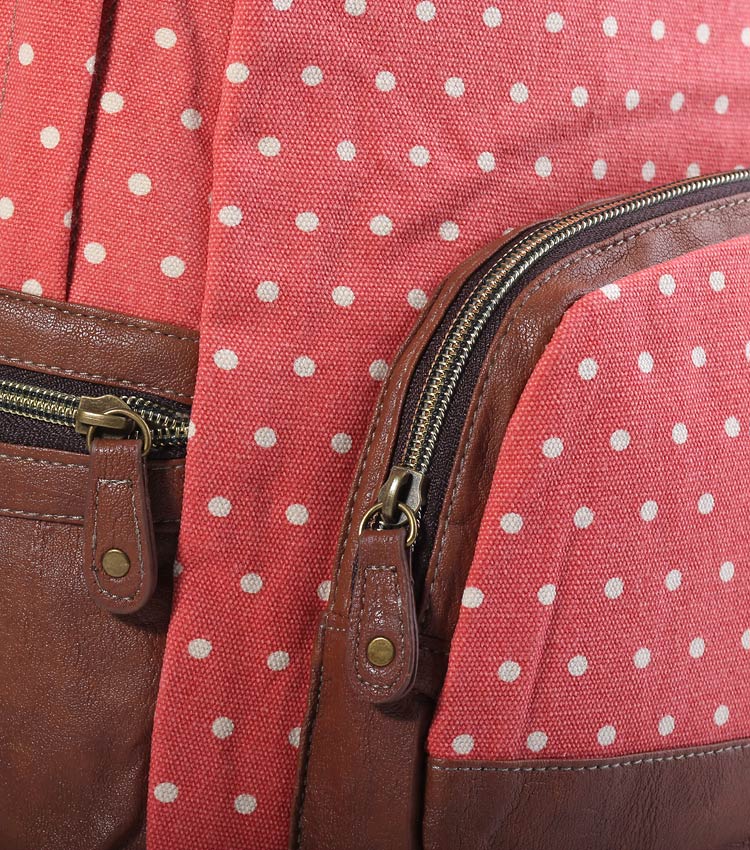 Женский рюкзак Bonjour Dots-md red