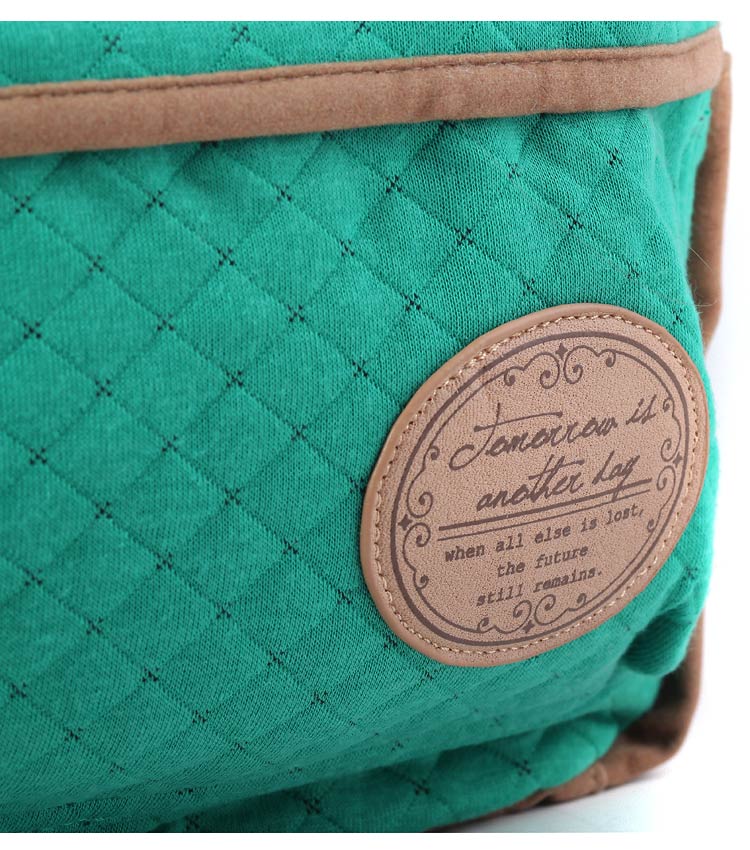Женский рюкзак Bonjour Quilted green