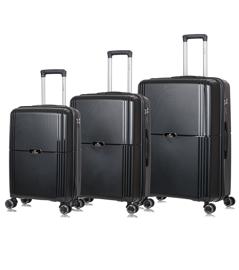 Малый чемодан L-case Colombo Black S (60 см)