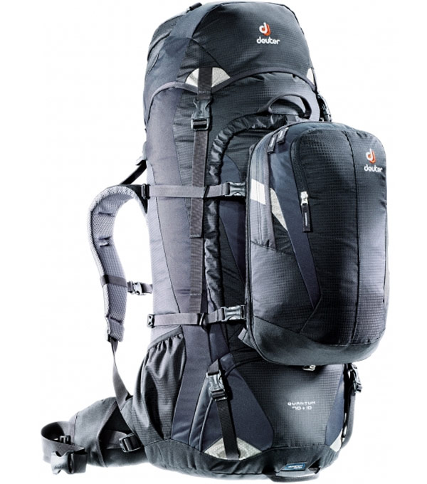 Туристический рюкзак Deuter Quantum 70+10 black-silver