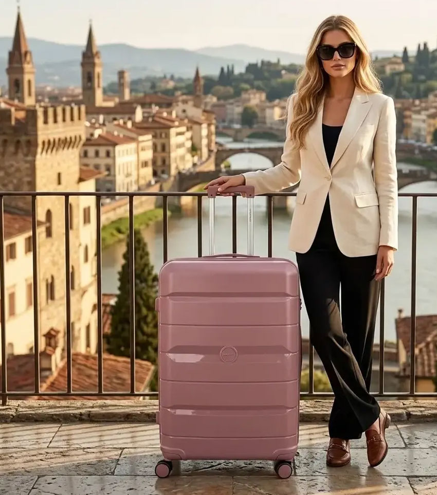 Большой чемодан Eurobags 10 Rose -L- (75 см)