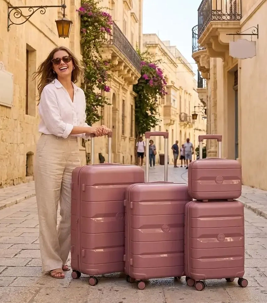 Большой чемодан Eurobags 10 Rose -L- (75 см)