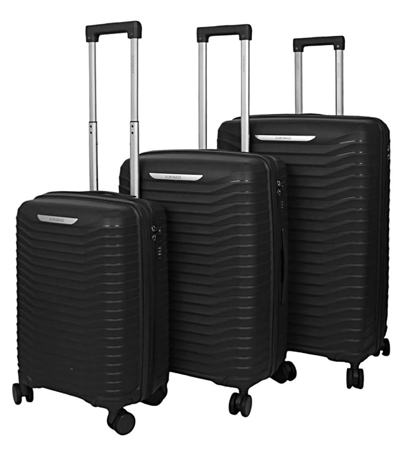 Средний чемодан Eurobags 21 Black -M- (65 см)