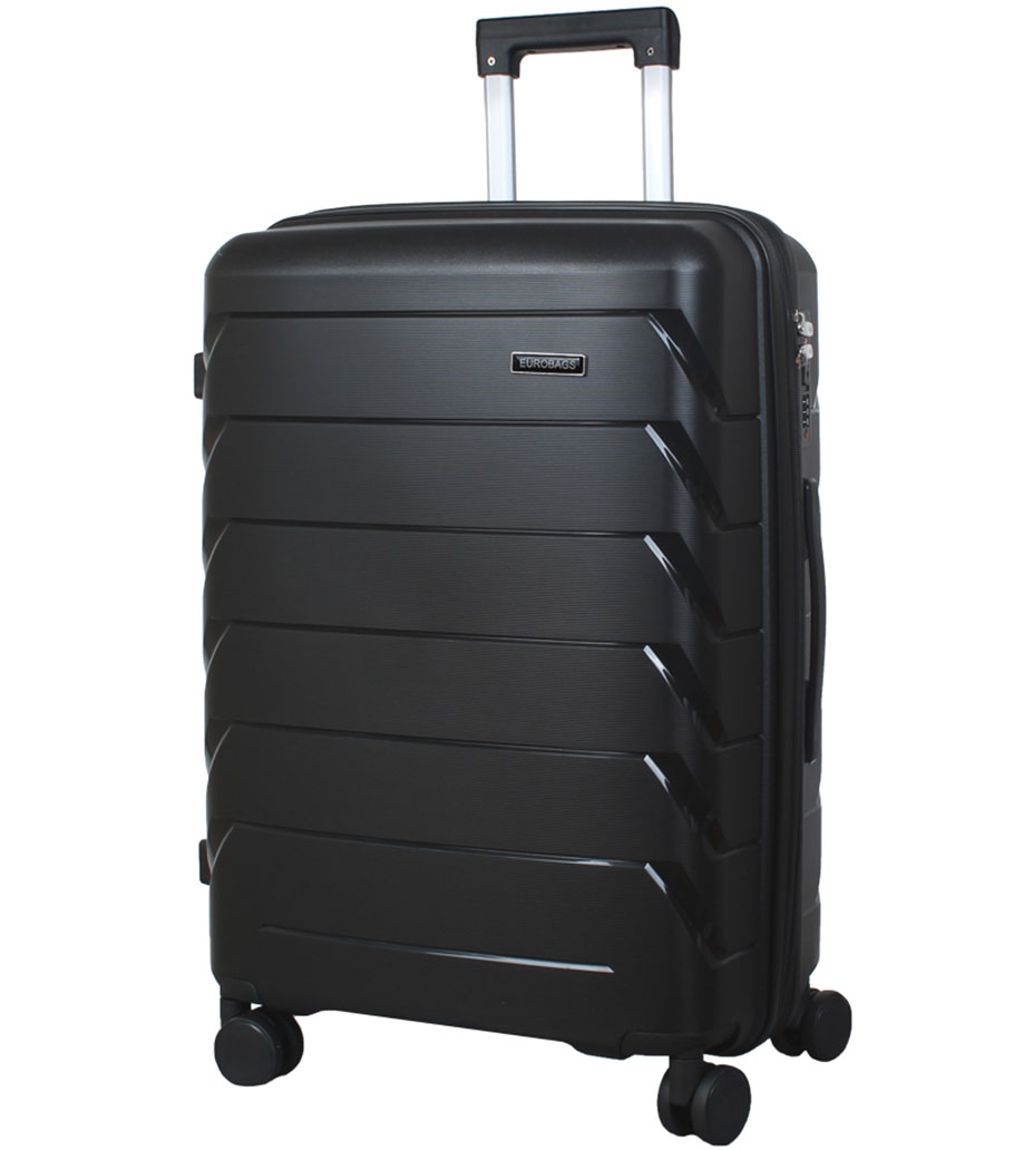 Большой чемодан Eurobags 18 Black -L- (75 см)