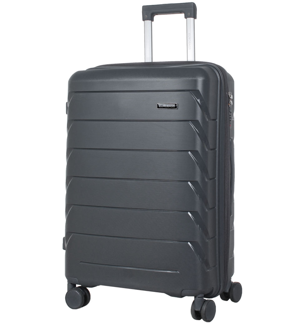 Большой чемодан Eurobags 18 darkgrey -L- (75 см)