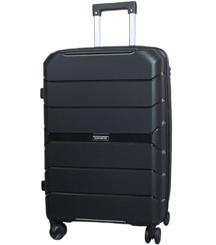 Большой чемодан Eurobags 87 black -L- (75 см)