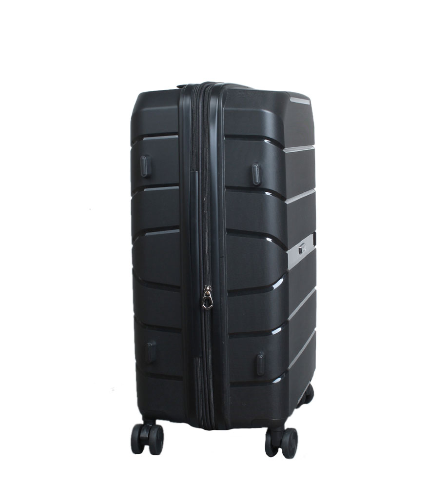 Средний чемодан Eurobags 87 black -M- (65 см)