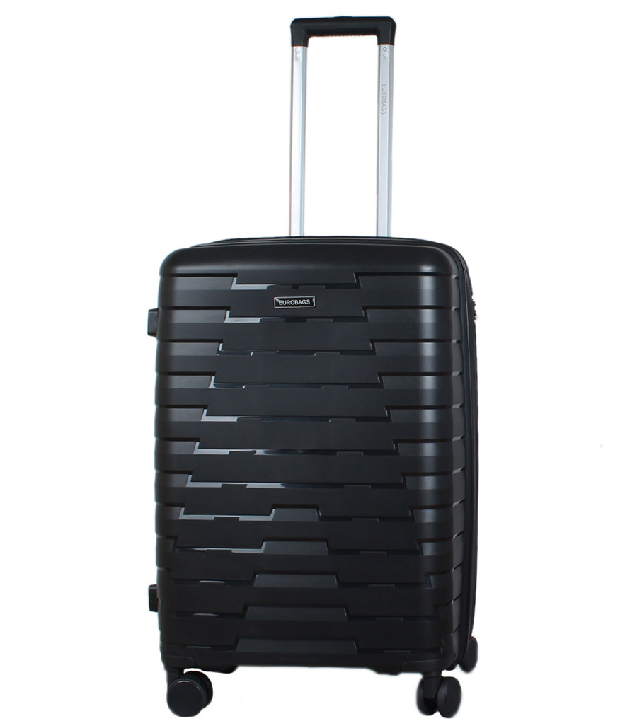 Средний чемодан Eurobags 90 black -M- (65 см)