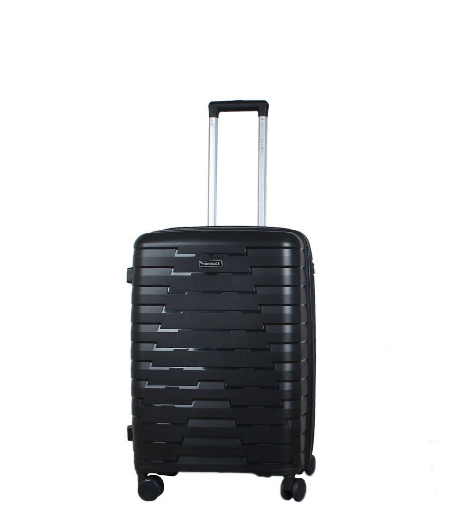 Малый чемодан Eurobags 90 black -S- (55 см) ~ручная кладь~