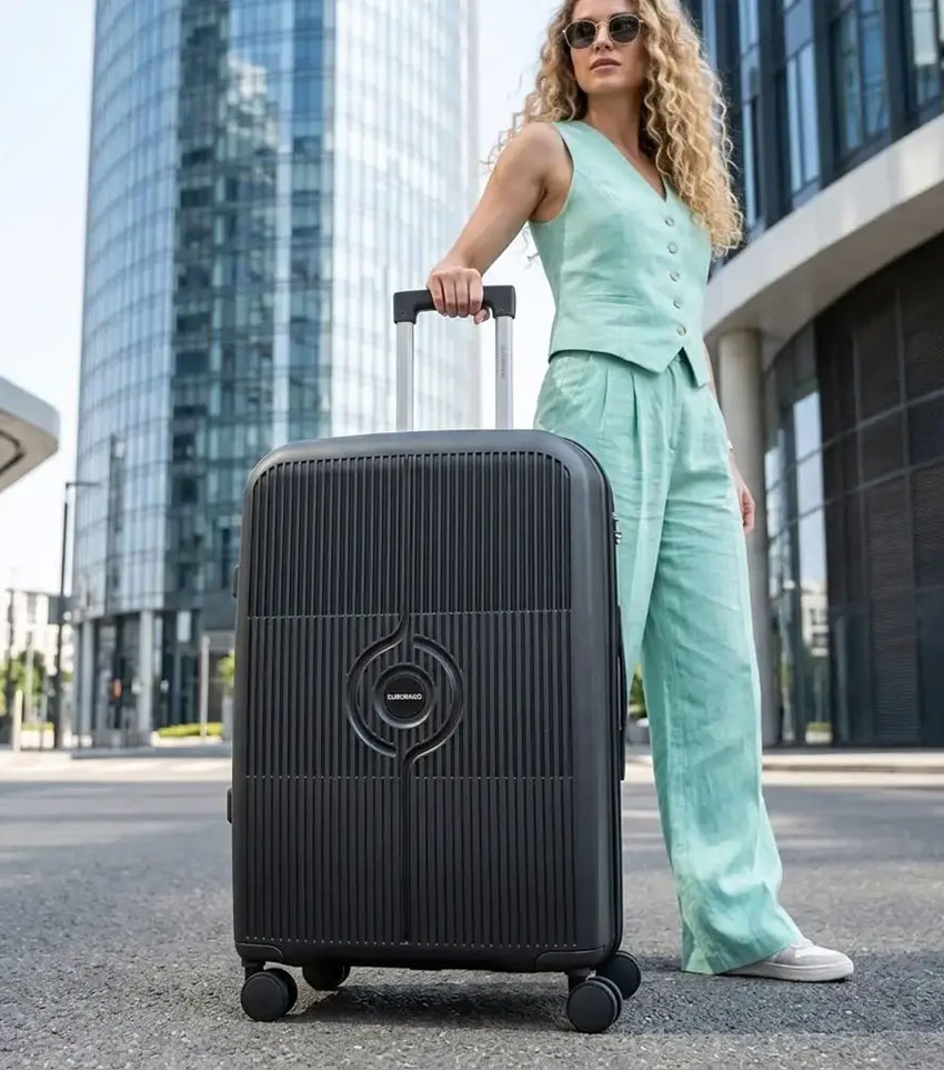 Большой чемодан Eurobags 98 Graphite -L- (75 см)