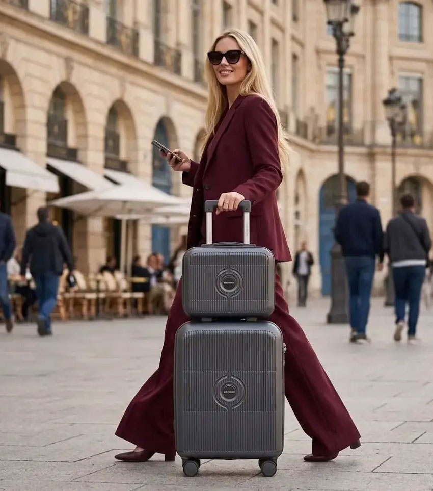 Малый чемодан Eurobags 98 Graphite -S- (55 см) ~ручная кладь~