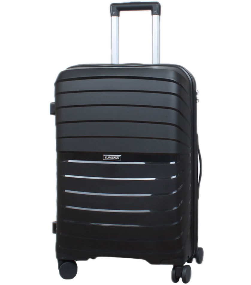 Большой чемодан Eurobags 99 black -L- (75 см)