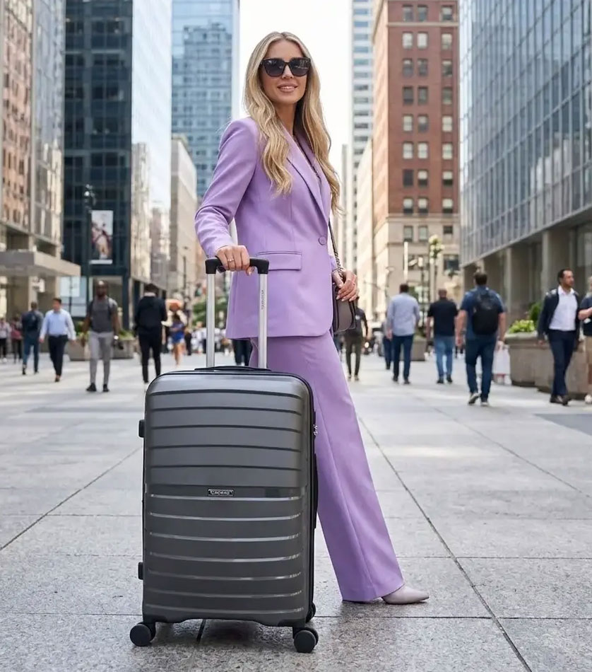 Большой чемодан Eurobags 99 graphite -L- (74 см)