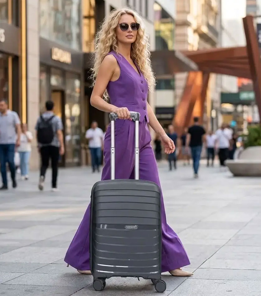 Малый чемодан Eurobags 99 graphite -S- (55 см) ~ручная кладь~